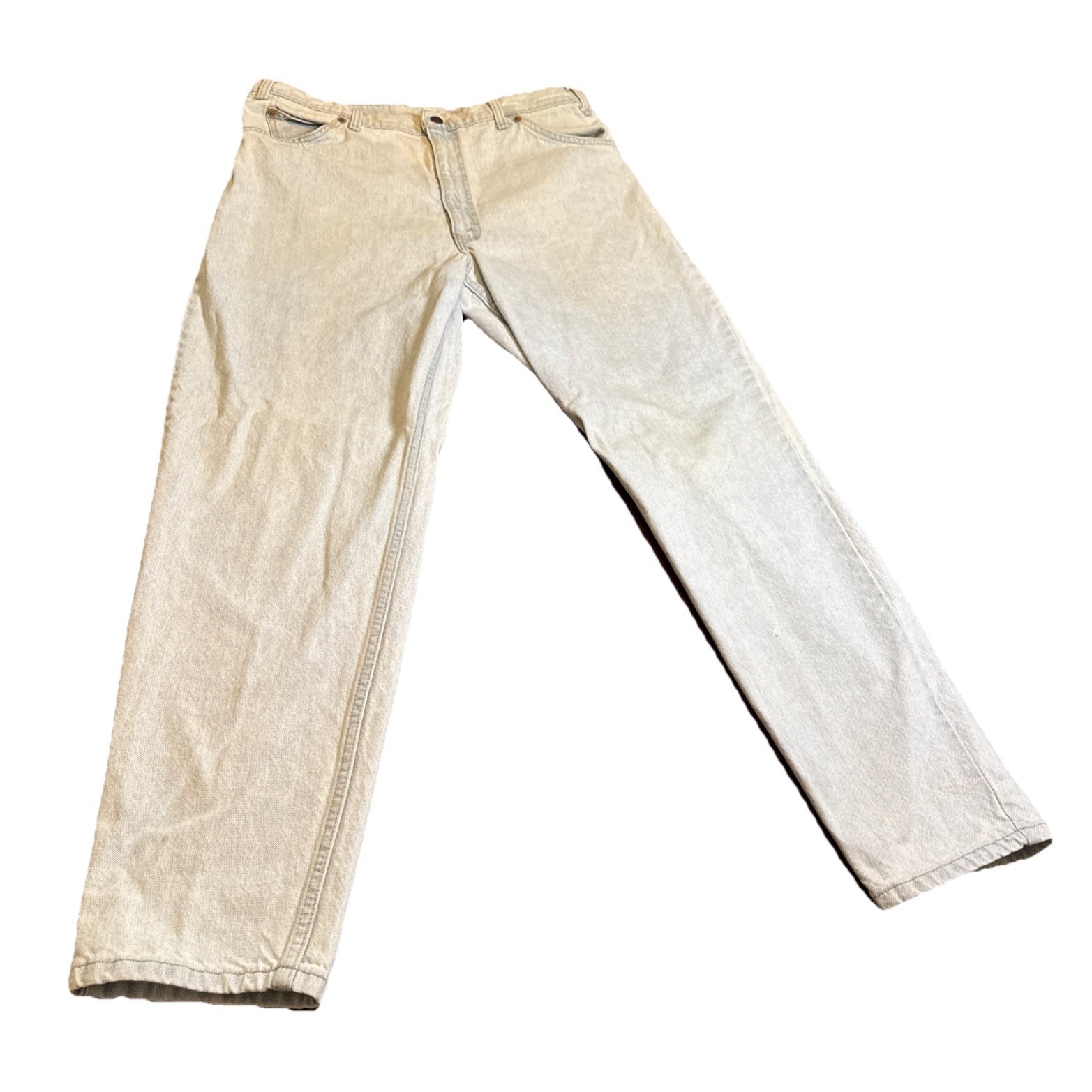 Levi's 550 Orange Tab Usa Made W38 L32 Relaxed Fit Light Wash 90s Jeans